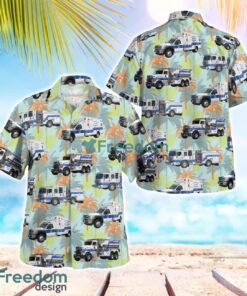 Maryland, Cabin John Park Volunteer Fire Department Hawaiian Shirt Summer Beach Shirt Product Photo 1