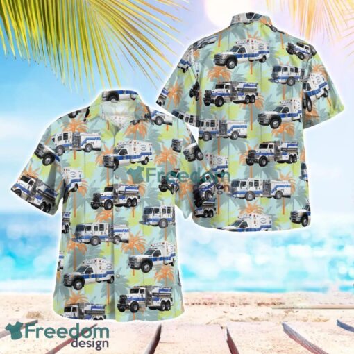 Maryland, Cabin John Park Volunteer Fire Department Hawaiian Shirt Summer Beach Shirt Product Photo 1