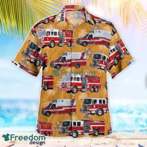 Maryland Cobb Island Volunteer Fire Department & EMS Hawaiian Shirt Summer Beach Shirt Product Photo 2