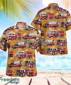 Maryland Cobb Island Volunteer Fire Department & EMS Hawaiian Shirt Summer Beach Shirt