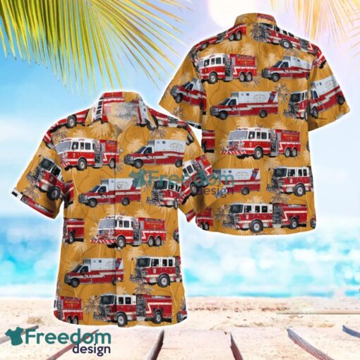 Maryland Cobb Island Volunteer Fire Department & EMS Hawaiian Shirt Summer Beach Shirt Product Photo 1