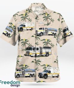 Maryland, Deale Volunteer Fire Company Station 42 Hawaiian Shirt Product Photo 3