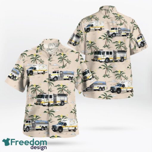 Maryland, Deale Volunteer Fire Company Station 42 Hawaiian Shirt Product Photo 1