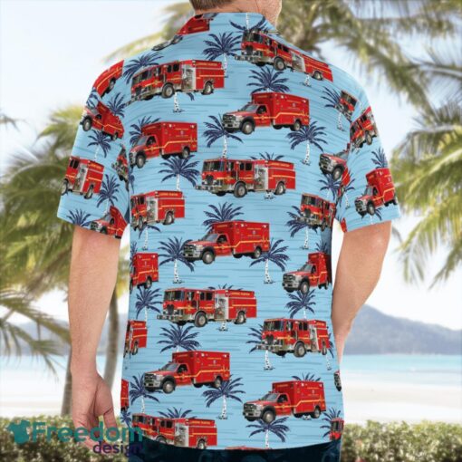 Maryland, Lansdowne Volunteer Fire Department Station 36 Hawaiian Shirt Men Women Beach Shirt Product Photo 2