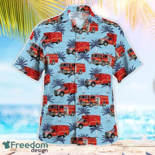 Maryland, Lansdowne Volunteer Fire Department Station 36 Hawaiian Shirt Men Women Beach Shirt Product Photo 3