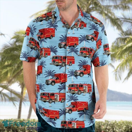 Maryland, Lansdowne Volunteer Fire Department Station 36 Hawaiian Shirt Men Women Beach Shirt Product Photo 4