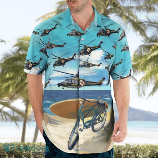 Maryland Police Helicopter Hawaiian Shirt Product Photo 3