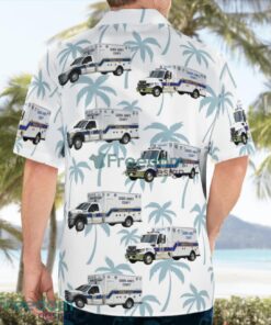 Maryland, Queen Anne’s County Emergency Medical Services Aloha Hawaiian Shirt Product Photo 2