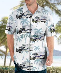Maryland, Queen Anne’s County Emergency Medical Services Aloha Hawaiian Shirt Product Photo 4