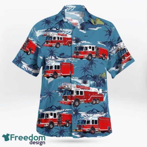 Massachusetts Quincy Fire Department Hawaiian Shirt Product Photo 2