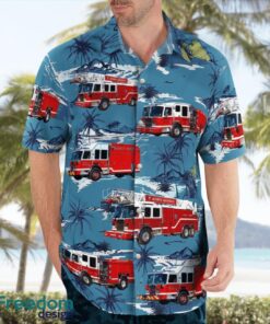 Massachusetts Quincy Fire Department Hawaiian Shirt Product Photo 3