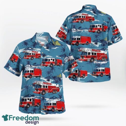 Massachusetts Quincy Fire Department Hawaiian Shirt Product Photo 1