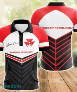 Massey Ferguson 3D Polo Shirt For Car Lover Golf Fans Gift Polo Shirt Custom Name