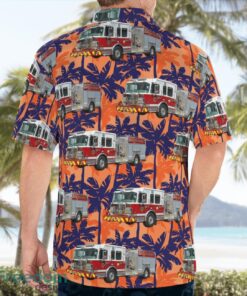 Mastic Fire Department Mastic, New York Aloha Hawaiian Shirt Beach Gift Shirt Product Photo 2