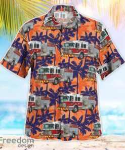 Mastic Fire Department Mastic, New York Aloha Hawaiian Shirt Beach Gift Shirt Product Photo 3