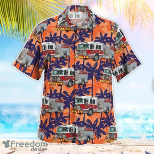 Mastic Fire Department Mastic, New York Aloha Hawaiian Shirt Beach Gift Shirt Product Photo 3