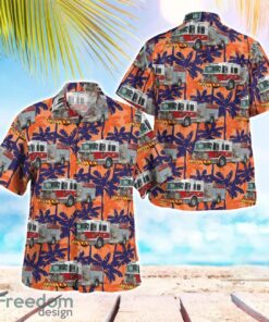 Mastic Fire Department Mastic, New York Aloha Hawaiian Shirt Beach Gift Shirt