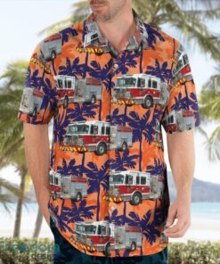 Mastic Fire Department Mastic, New York Aloha Hawaiian Shirt Beach Gift Shirt Product Photo 4