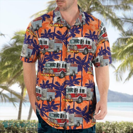 Mastic Fire Department Mastic, New York Aloha Hawaiian Shirt Beach Gift Shirt Product Photo 4