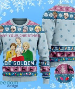 May Your Christmas Be Golden Ugly Christmas Sweater Knitted Sweater Gift For Men And Women