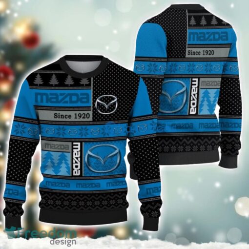 Mazda Logo Ugly Christmas Sweater For Fans Men And Women Christmas Gift Ideas Product Photo 1