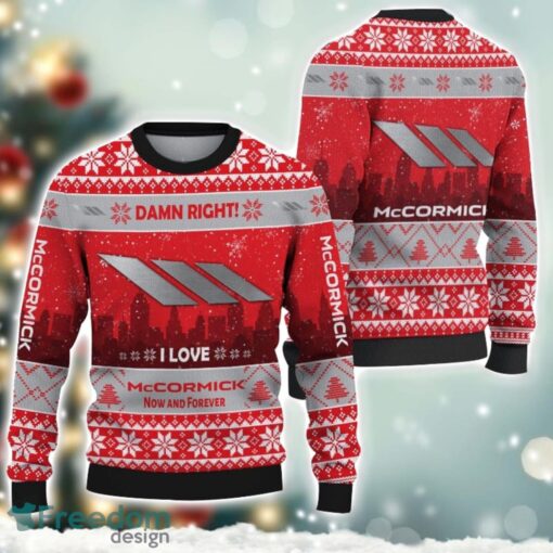 McCormick Damn Right I Lover McCormick Now And Forever 3D Ugly Christmas Sweater Christmas Gift Product Photo 1