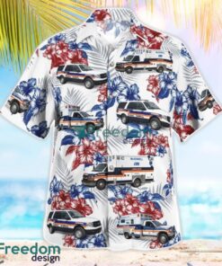 McDowell County EMS 3D Summer Aloha Hawaiian Shirt Product Photo 3