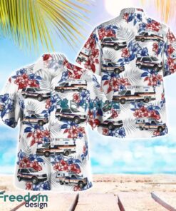 McDowell County EMS 3D Summer Aloha Hawaiian Shirt Product Photo 1