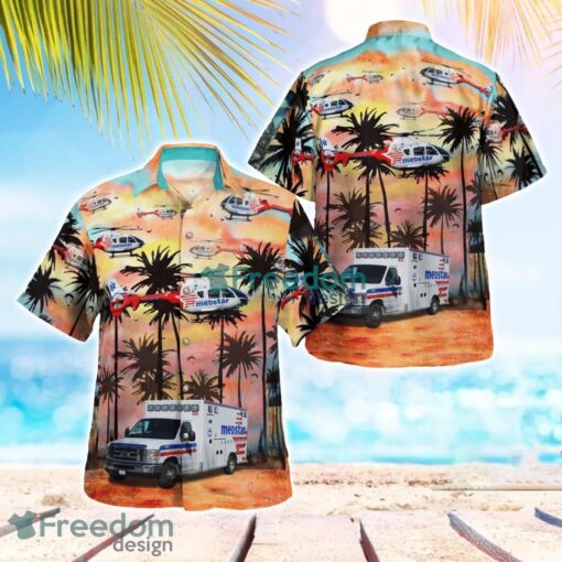 Medstar EMS & Mobile Healthcare Hawaiian Shirt Beach Summer Gift Product Photo 1