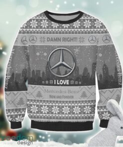 Mercedes-Benz Damn Right I Lover Mercedes-Benz Now And Forever 3D Ugly Christmas Sweater Christmas Gift Product Photo 2