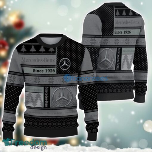 Mercedes-Benz Logo Ugly Christmas Sweater For Fans Men And Women Christmas Gift Ideas Product Photo 1