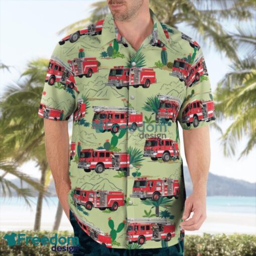 Merlin, Oregon, County Fire Department Beach Hawaiian Shirt Product Photo 4