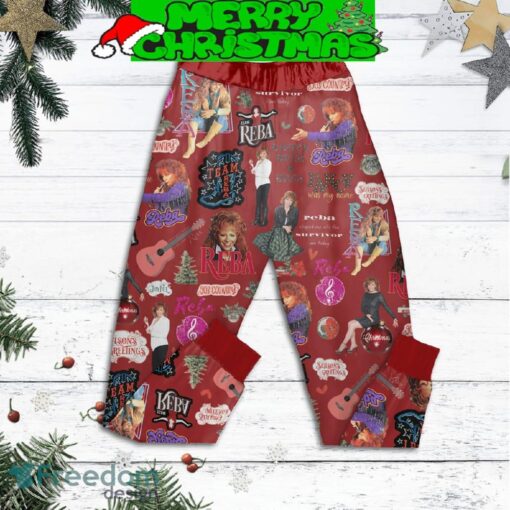 Merry Fancy Christmas Reba Team Pajamas Set Full Print Christmas For Women - Merry Fancy Christmas Reba Team Pajamas Set-3