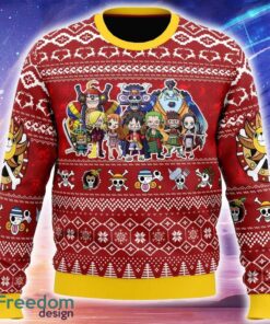 Merry Mugiwara Pirates One Piece Ugly Christmas Sweater Trending Holidays For Men Women Fans