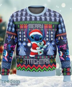 Merry Stitchmas Ugly Christmas Sweater, Disney Cartoon Sweatshirt