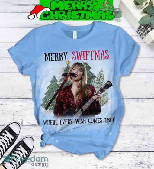 Merry Swiftmas Where Every Wish Comes True Taylor’s Version Pajamas Set All Over Print Christmas Gift - Merry Swiftmas Where Every Wish Comes True Taylor’s Version Pajamas Set-2