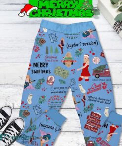 Merry Swiftmas Where Every Wish Comes True Taylor’s Version Pajamas Set All Over Print Christmas Gift - Merry Swiftmas Where Every Wish Comes True Taylor’s Version Pajamas Set-3