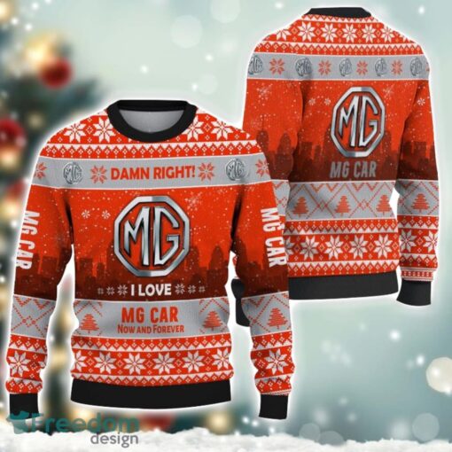 MG Damn Right I Lover MG Damn Now And Forever 3D Ugly Christmas Sweater Christmas Gift Product Photo 1