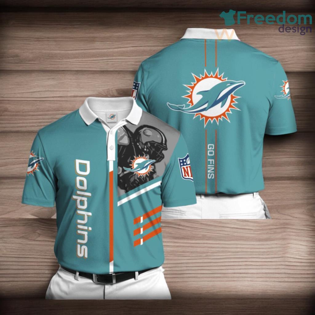 Miami Dolphins 3D Polo Shirt For Fans image Miami Dolphins 3D Polo Shirt For Fans Product Photo 1