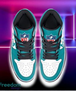 Miami Dolphins Air Jordan Hightop Shoes New Custom Name For Fans Gift Sneaker image Miami Dolphins Air Jordan Hightop Shoes New Custom Name For Fans Gift Sneaker - Miami Dolphins Air Jordan Hightop Shoes Photo 6