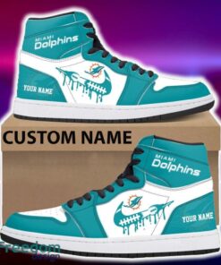 Miami Dolphins Air Jordan Hightop Shoes New Custom Name For Fans Gift Sneaker