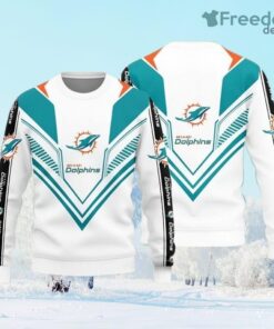 Miami Dolphins Basic Knitted Ugly Christmas Sweater Gift Christmas