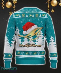 Miami Dolphins Car For Fans 3D Sweater Ugly Christmas Santa Hat Tree Gift For Men Women - Miami Dolphins Ugly Christmas Sweater_3