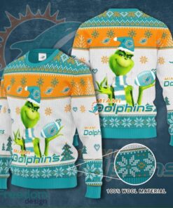 Miami Dolphins Custom Christmas Ugly Sweater 3D