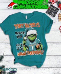 Miami Dolphins Grinch Hate Us Christmas Fleece Pajamas Set Gift Family image Miami Dolphins Grinch Hate Us Christmas Fleece Pajamas Set Gift Family - Miami Dolphins Grinch Hate Us Christmas Fleece Pajamas Set-3