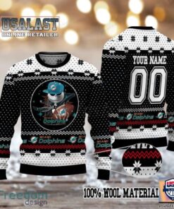 Miami Dolphins Jack Skellington Cusom Name And Number Ugly Ugly Sweat