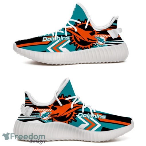 Miami Dolphins Speedsters Yeezy Running Shoes For Fans Gift Men Women - Miami Dolphins Speedsters Yeezy Boost Running Shoes_4