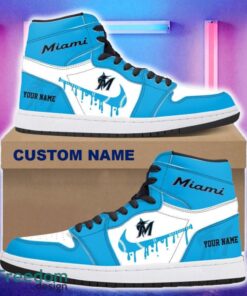 Miami Marlins AJ1 Hightop Shoes New For Men Women Gift Air Jordan Hightop Sneaker Custom Name Miami Marlins AJ1 Hightop Shoes New For Men Women Gift Air Jordan Hightop Sneaker Custom Name