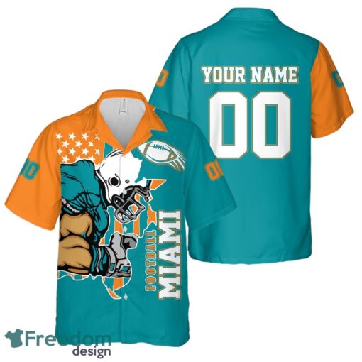 Miami personalized name and number Hawaiian Shirt And Shorts Team Beach Shirt Product Photo 2