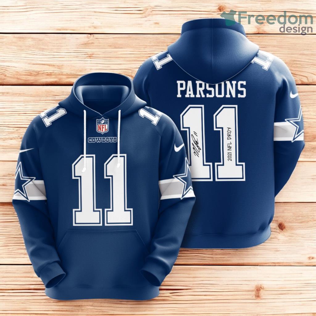 Micah Parsons 11 Dallas Cowboys All Over Print 3D Hoodie Cobalt image Micah Parsons 11 Dallas Cowboys All Over Print 3D Hoodie Cobalt Product Photo 1